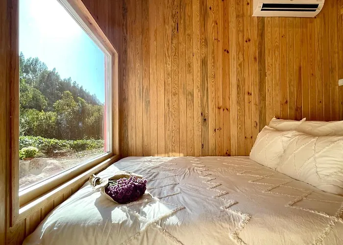 Nativo Natureza Pink Wood Tente de luxe Cela (Leira)